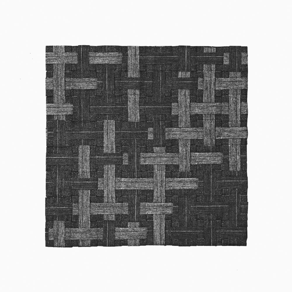 crossover black grey outdoor indoor rug water repellant uv resistant for terrasse or pool side rug sample